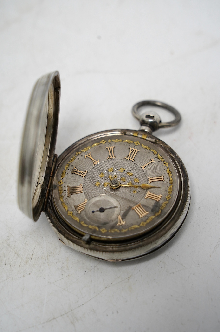 A late Victorian silver open face pocket watch and a quantity of other assorted wrist and pocket watches. Condition - poor to fair